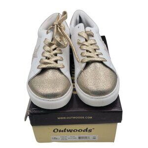 Outwoods Gold Combo Star Fashion Sneaker Tennis Shoes Womens Size 8M New